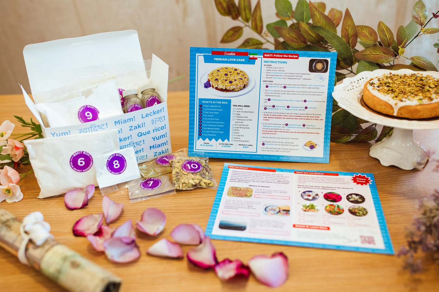 Persian Love Cake Activity Kit BāKIT Box