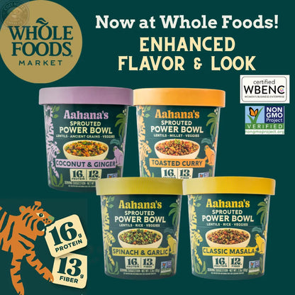 Try Them All – Sprouted Power Bowl Variety Pack aahanasnaturals.com