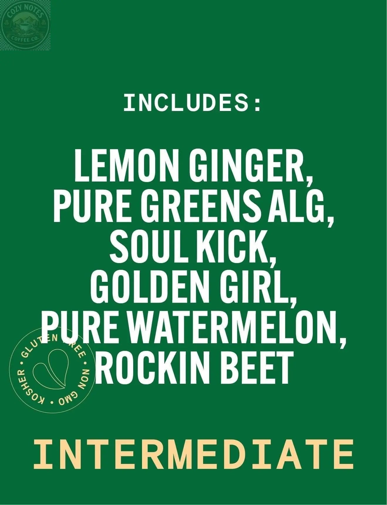 Pure Basic, Cold Pressed Juice 6pk Pure Green