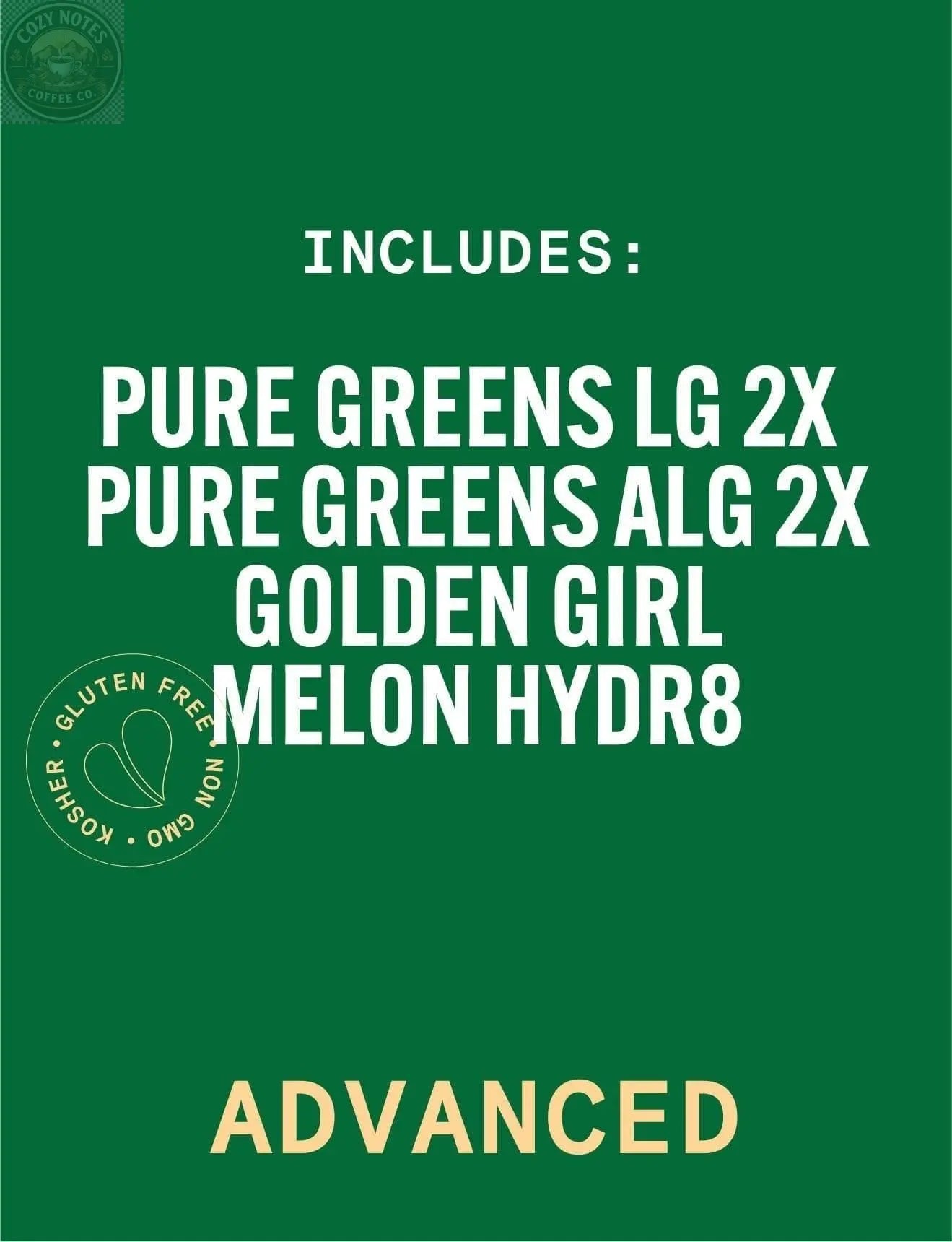 Pure Hardcore, Cold Pressed Juice 6pk Pure Green