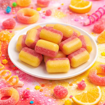 Andy Anand Sugar-Free Rhubarb & Custard Hard Candy, 25 pc – Classic British Sweet, Keto & Diabetic-Friendly Gourmet Snack Gift Box Andyanand