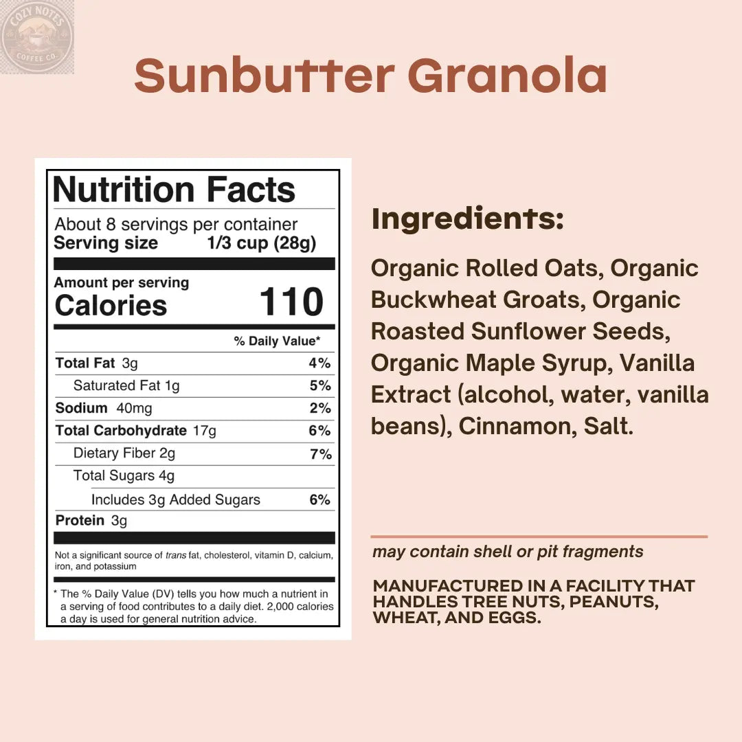 Sunbutter Granola Rooted Living