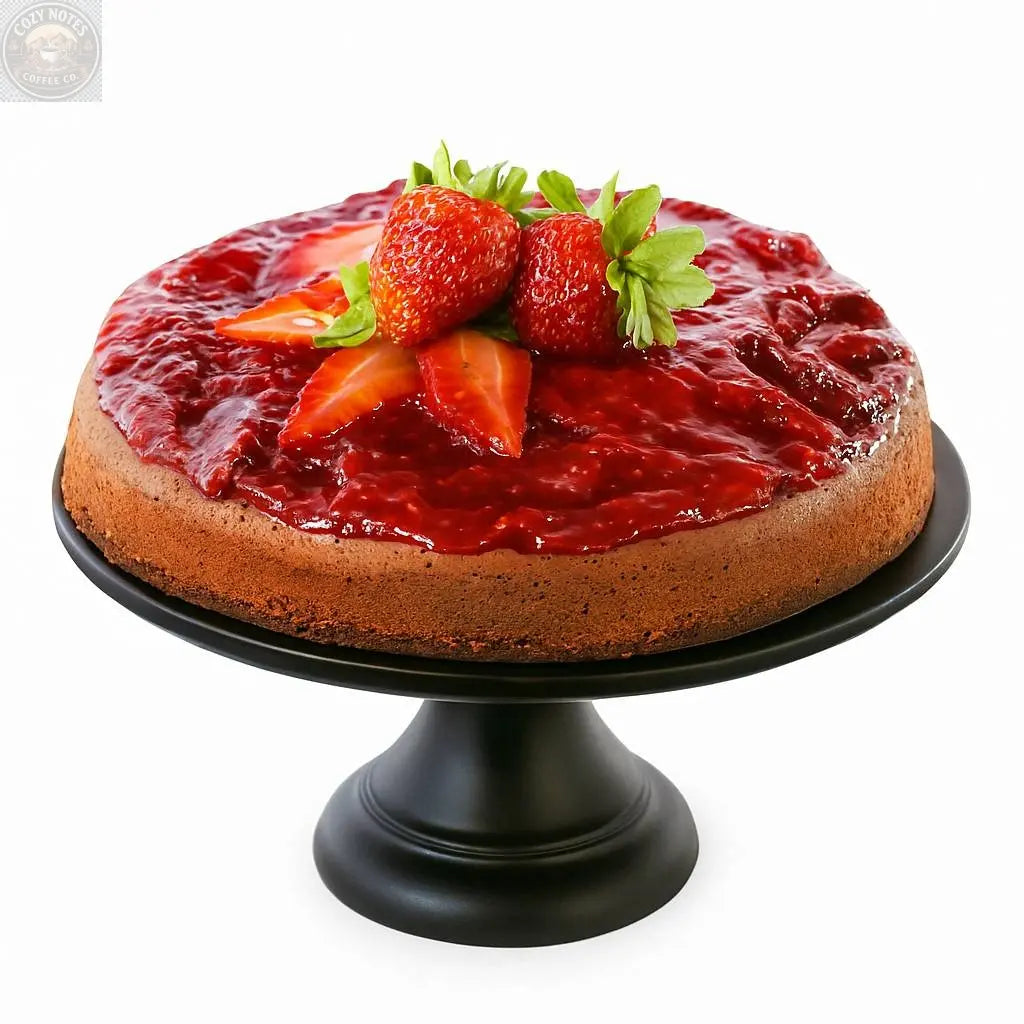Andy Anand Chocolate Strawberry Cheesecake, 9-Inch, 2.8 lb – Real Chocolate Truffles, California Cream Cheese, No Preservatives Gift Box Andyanand