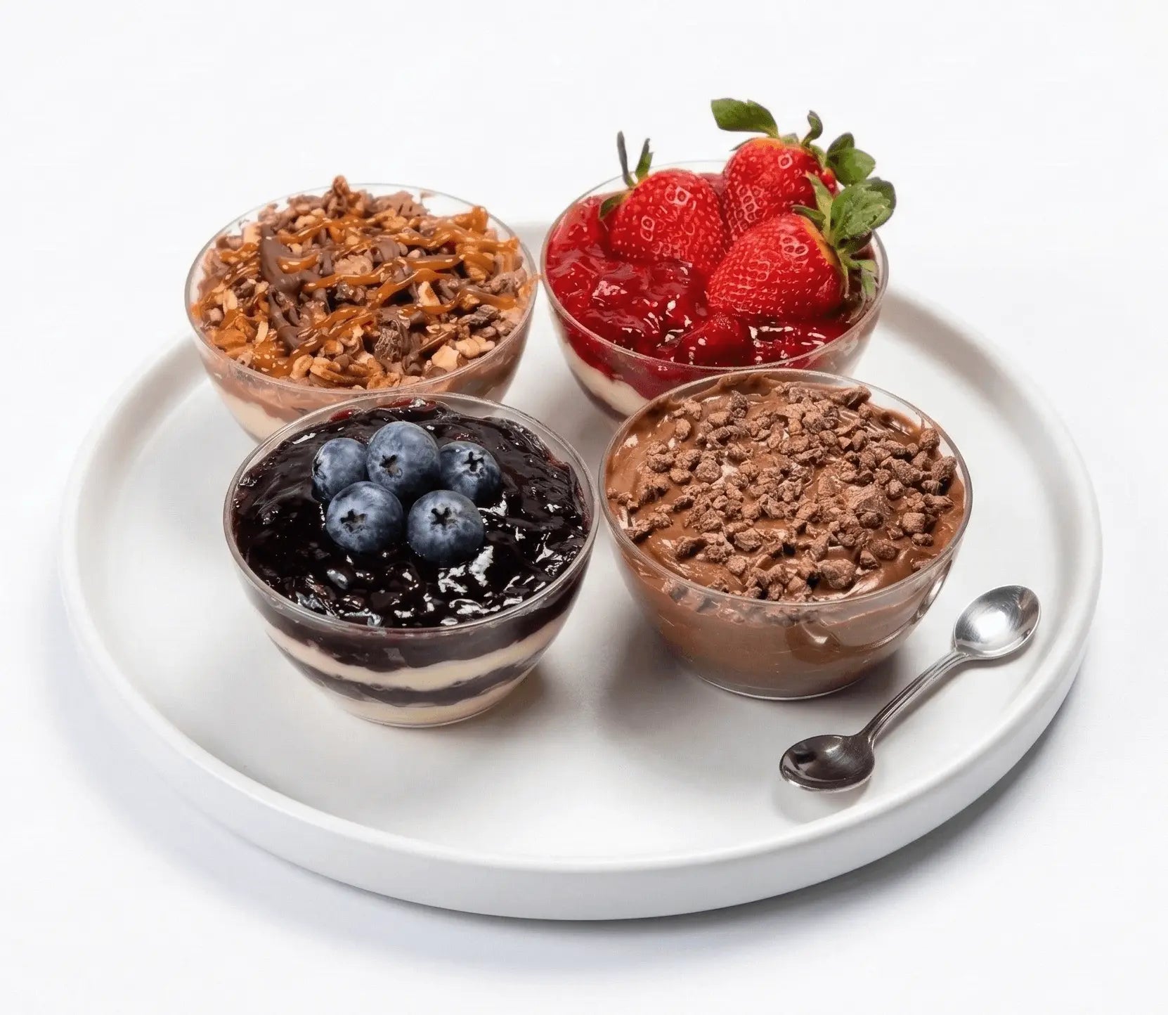 Andy Anand Sugar-Free Cheesecake Sampler, 4 Flavors, 3.7 lb – Keto & Diabetic-Friendly, Strawberry, Blueberry, Triple Chocolate & Turtle Andyanand
