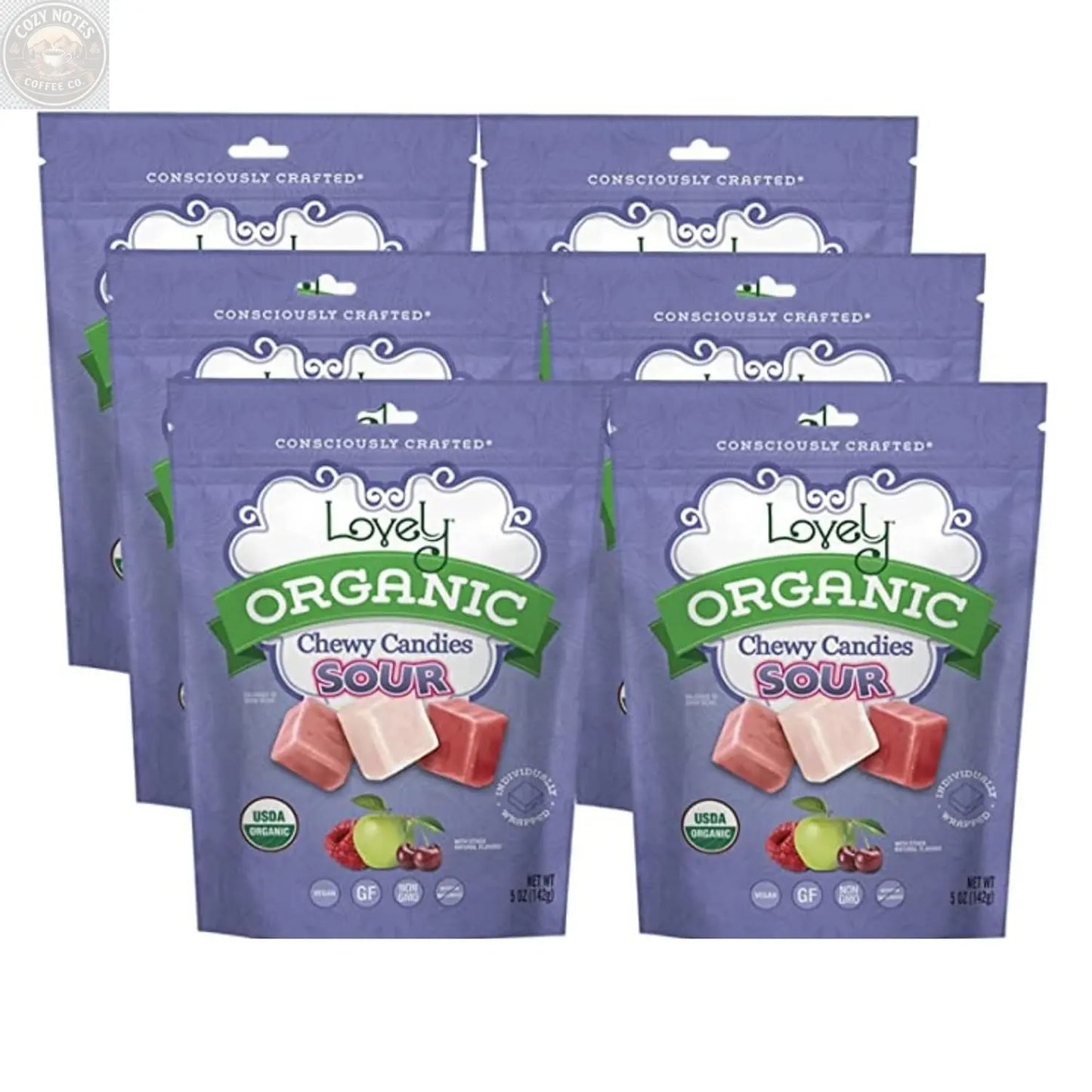 Organic Sour Chewy Candies Lovely Candy Company