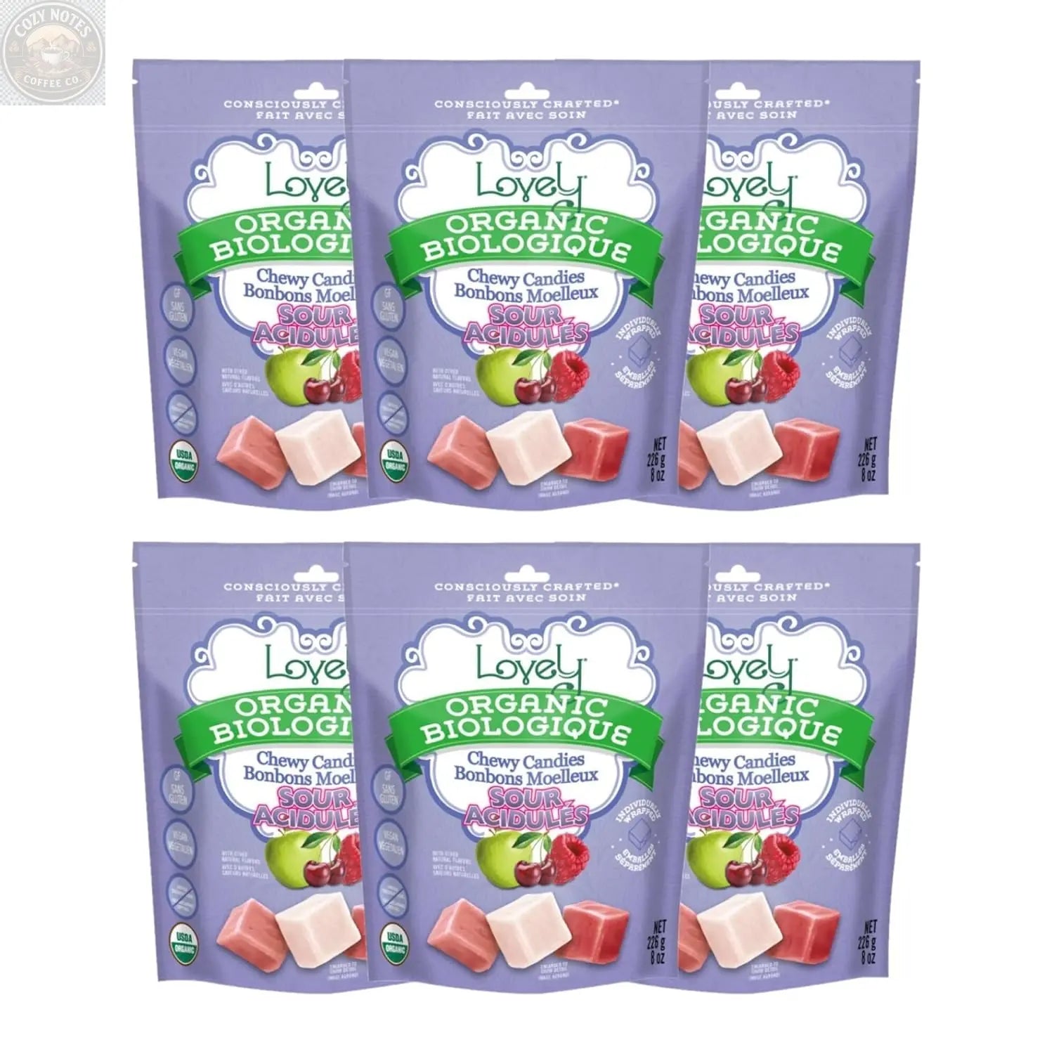Organic Sour Chewy Candies Lovely Candy Company