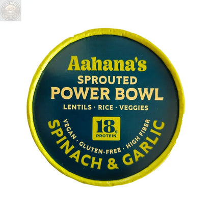 Spinach & Garlic -  Sprouted Power Bowl (6 Pack) aahanasnaturals.com