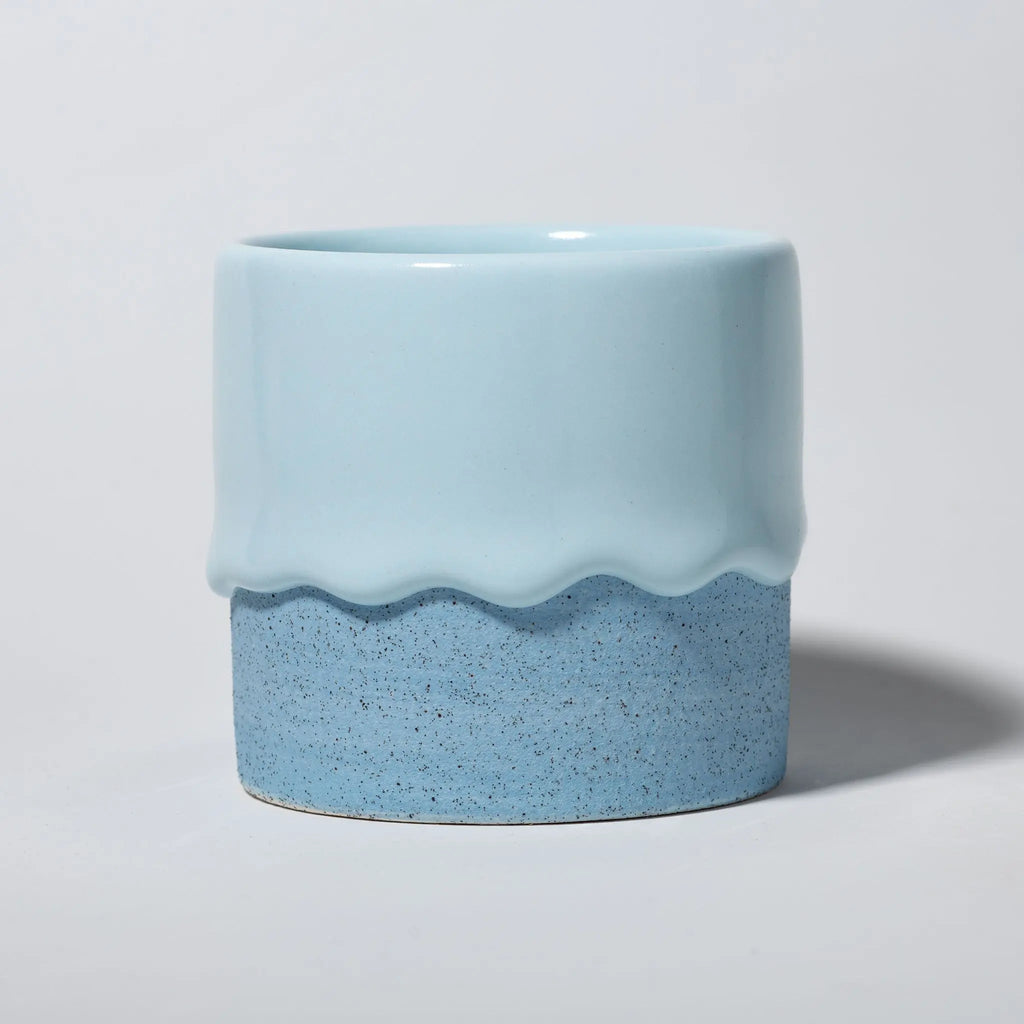 Squat Cylinder Drippy Pots