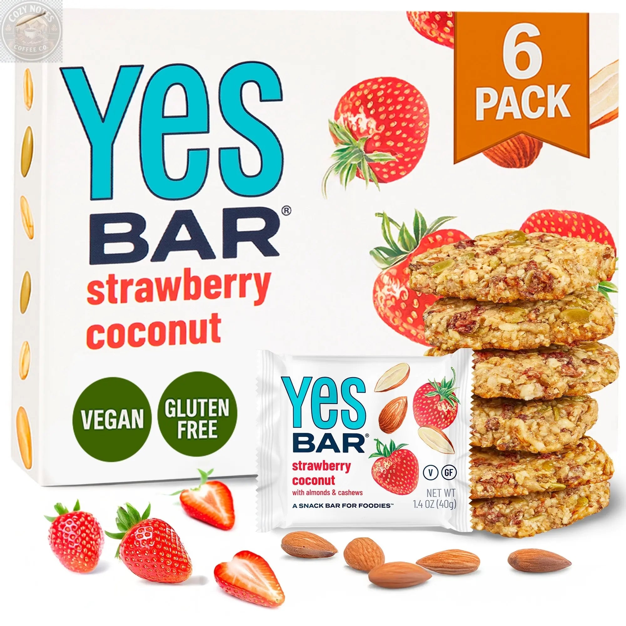 Strawberry Coconut Six Pack YES BAR®