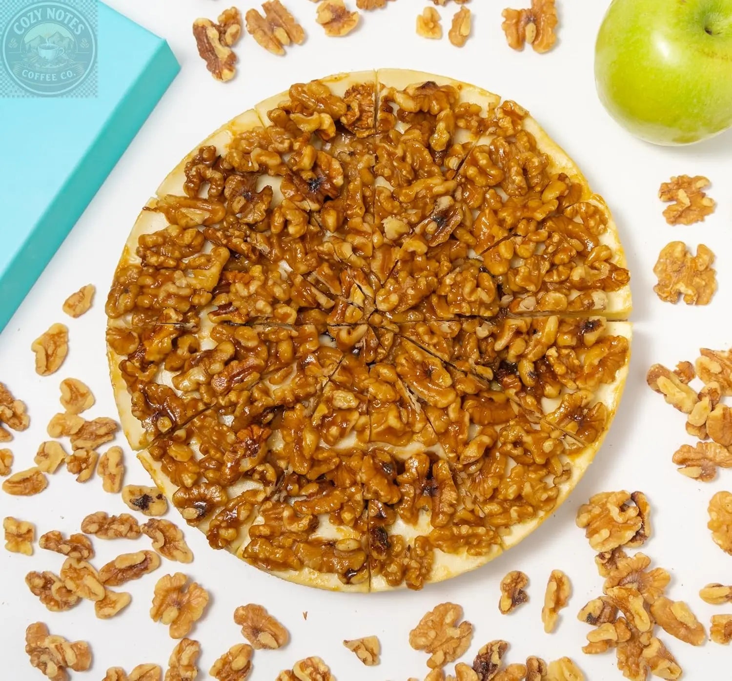 Andy Anand Sugar-Free Caramel Apple Cheesecake, 9-Inch, 2.8 lb – Cinnamon Apple, Keto & Diabetic-Friendly, California Cream Cheese Gift Andyanand