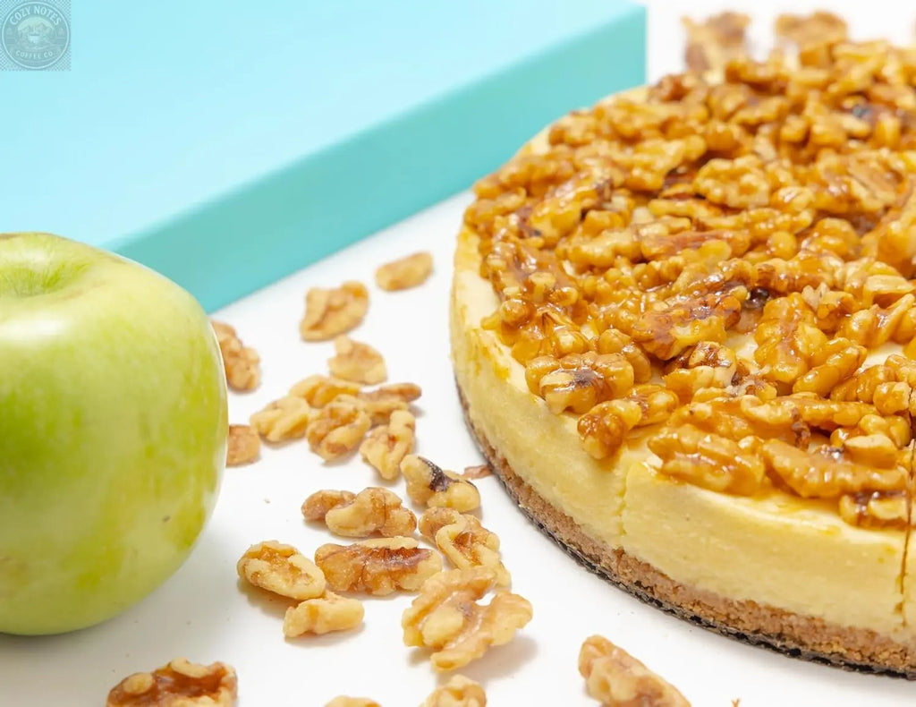 Andy Anand Sugar-Free Caramel Apple Cheesecake, 9-Inch, 2.8 lb – Cinnamon Apple, Keto & Diabetic-Friendly, California Cream Cheese Gift Andyanand