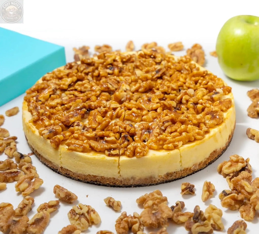 Andy Anand Sugar-Free Caramel Apple Cheesecake, 9-Inch, 2.8 lb – Cinnamon Apple, Keto & Diabetic-Friendly, California Cream Cheese Gift Andyanand
