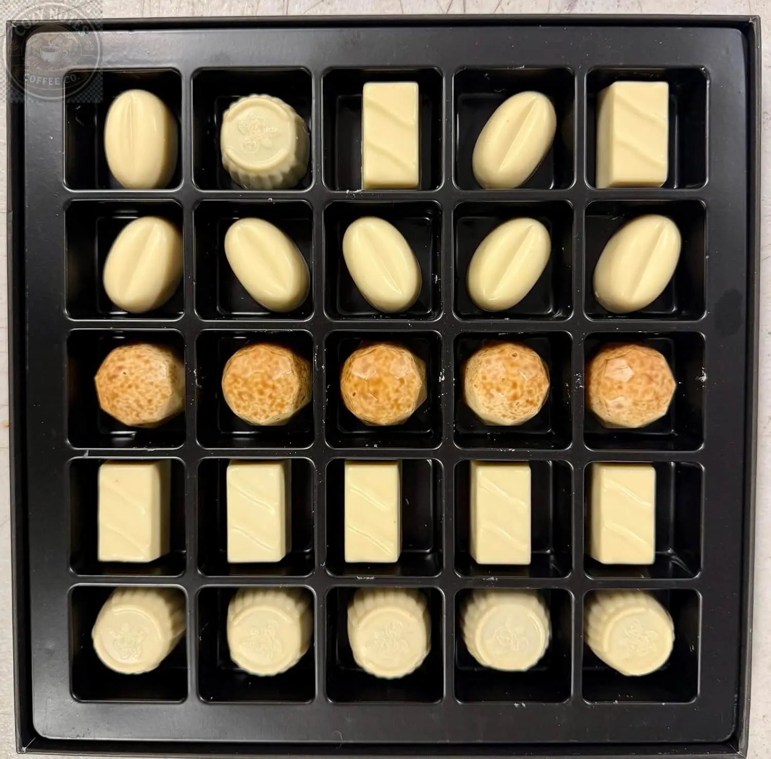 Andy Anand Sugar-Free Belgian White Chocolate Truffles & Pralines, 25 pc, 10.5 oz – Stevia Sweetened, Keto & Diabetic-Friendly Gift Box Andyanand
