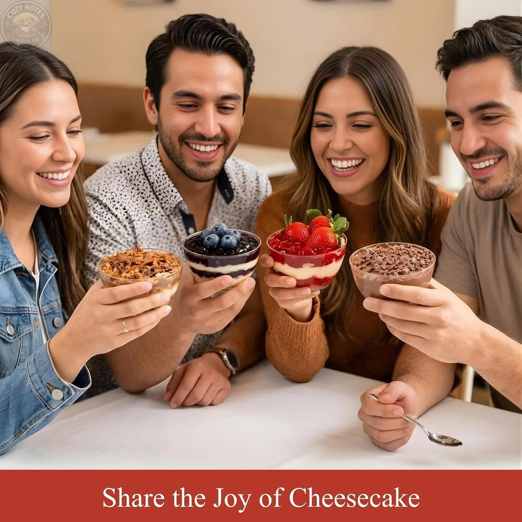 Andy Anand Sugar-Free Cheesecake Sampler, 4 Flavors, 3.7 lb – Keto & Diabetic-Friendly, Strawberry, Blueberry, Triple Chocolate & Turtle Andyanand