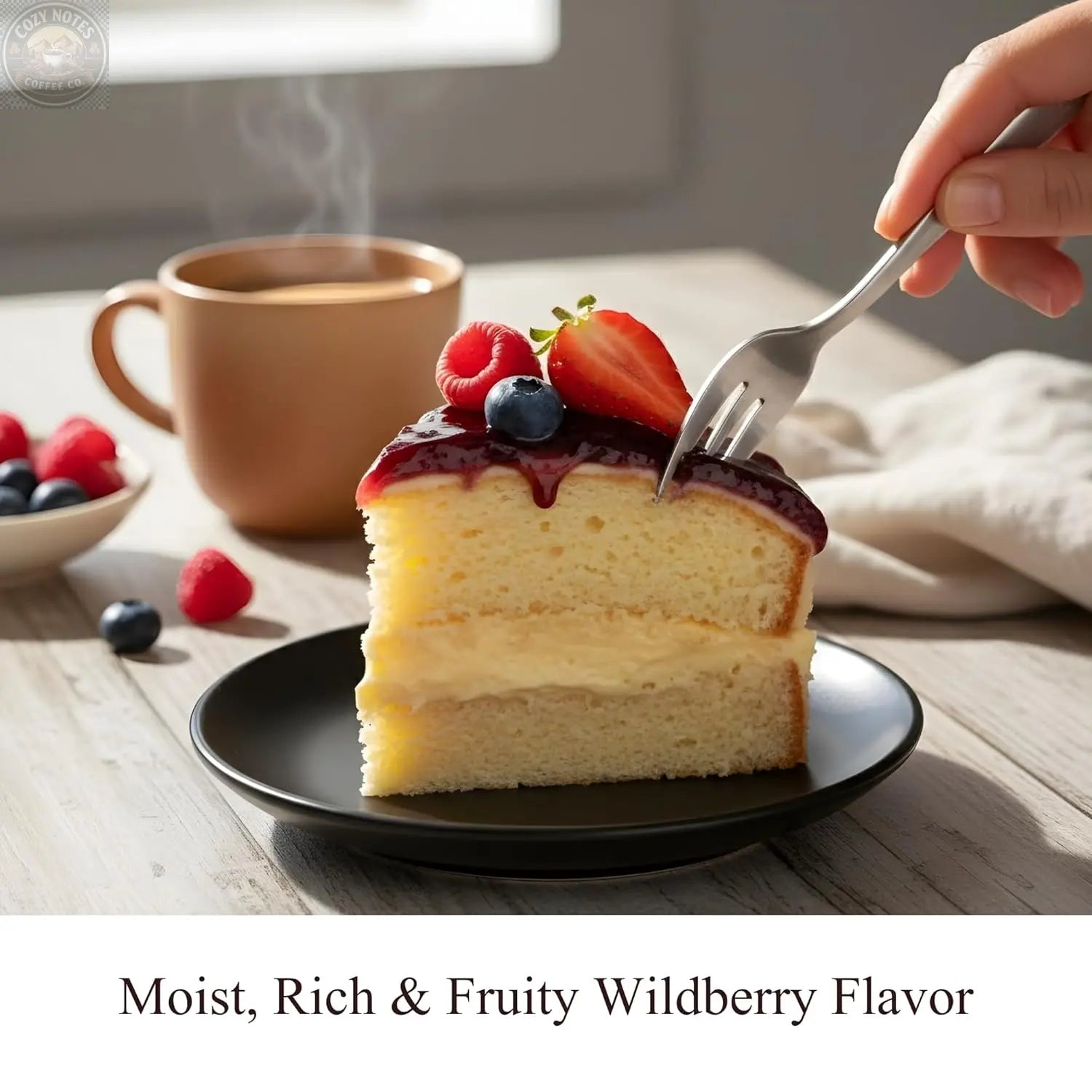 Andy Anand Sugar-Free Gluten-Free Wildberry Cake, 2.5 lb – Keto & Diabetic-Friendly, Mixed Berries, No Preservatives, Birthday Gift Box Andyanand