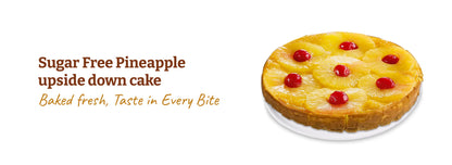 Andy Anand Gluten-Free Dairy-Free Pineapple Upside-Down Cake, Vegan-9-Inch, 2.4 lb – Caramelized Pineapple, All-Natural, No Preservatives, Birthday Gift Box
