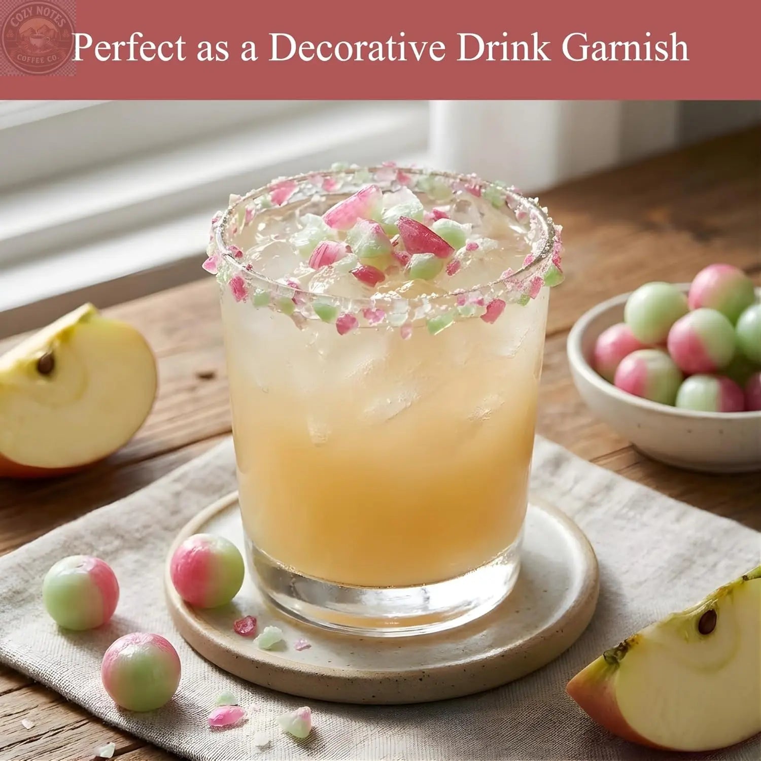 Andy Anand Sugar-Free Rosy Apple Hard Candy, 25 pc – European Copper-Kettle Boiled, Aspartame-Free, Keto & Diabetic-Friendly Gift Box Andyanand