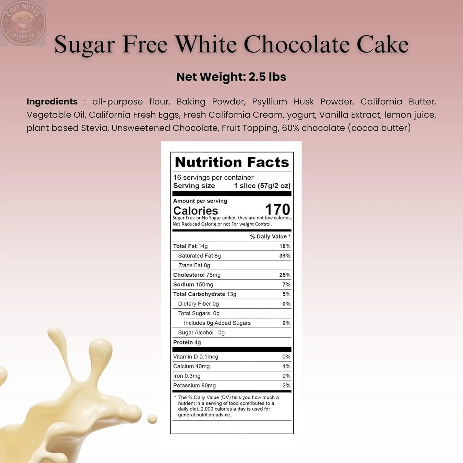 Andy Anand Sugar Free Swedish Strawberry Cream Cake (Jordgubbstårta), 2.5 lbs – Diabetic Friendly, No Sugar Added, Fresh Strawberries & Whipped Cream, Traditional Scandinavian Celebration Dessert Andyanand