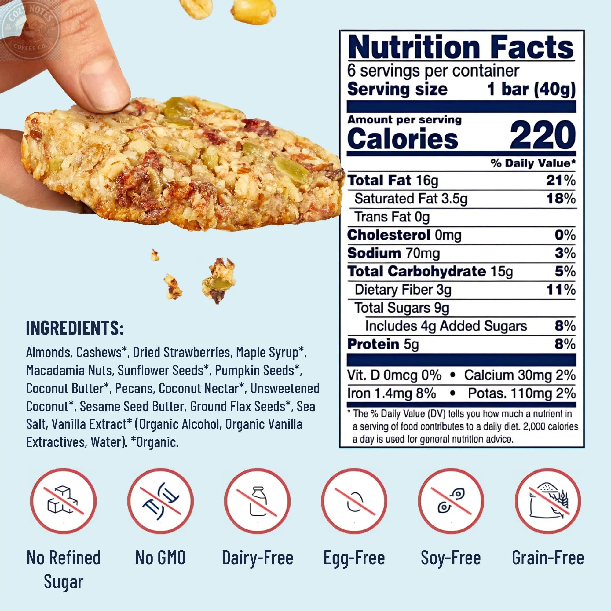Strawberry Coconut Six Pack YES BAR®