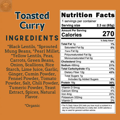 Toasted Curry – Sprouted Power Bowl (6 Pack) aahanasnaturals.com