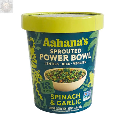 Spinach & Garlic -  Sprouted Power Bowl (6 Pack) aahanasnaturals.com