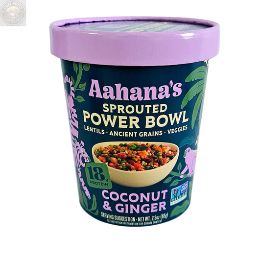 Coconut & Ginger - Sprouted Power Bowl (6 Pack) aahanasnaturals.com