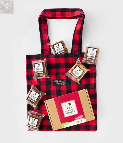 Vermont Flannel & Brownie Gift Bag - Red Buffalo Vermont Brownie Company