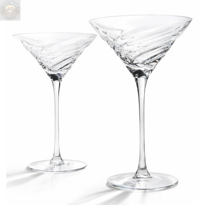 Vortex Crystal Martini Glasses – Set of 2 Luxury Stemware Sister.ly Drinkware