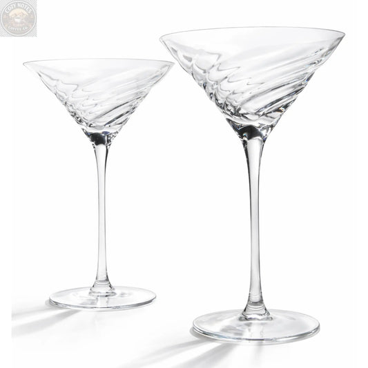 Vortex Crystal Martini Glasses – Set of 2 Luxury Stemware Sister.ly Drinkware