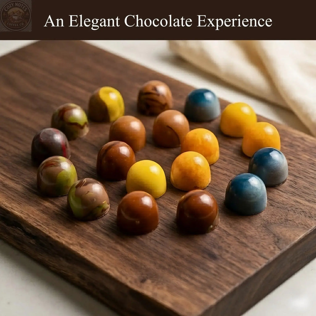 Andy Anand Monet Chocolate Bonbons Gift Box, 25 pc, 6.52 oz – Gluten-Free Belgian Truffles & Pralines, Birthday & Holiday Gift Collection Andyanand