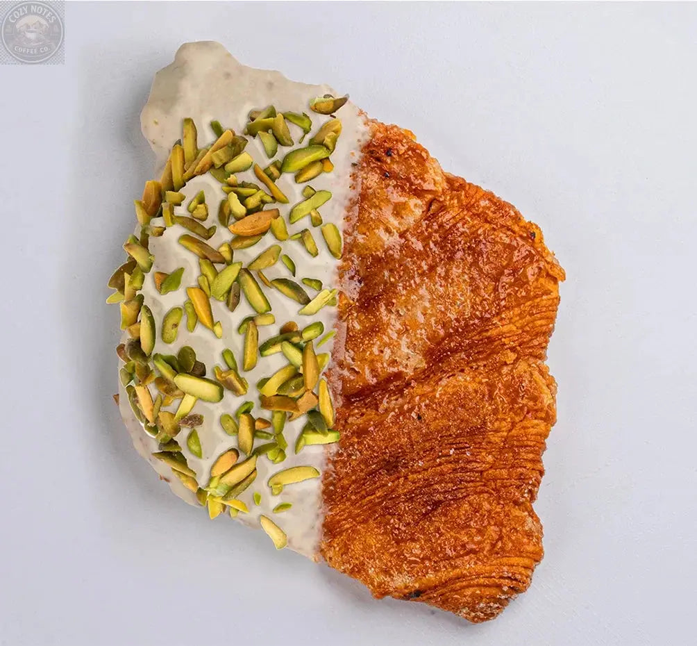 Andy Anand Sugar-Free White Chocolate Pistachio Croissant Cake, 10 pc, 2 lb – Keto & Diabetic-Friendly, Hand-Rolled Birthday Gift Box Andyanand