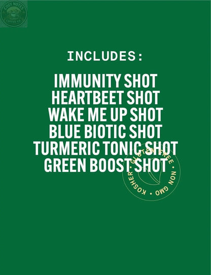 Shot Variety, Cold Pressed Juice Shots Pure Green