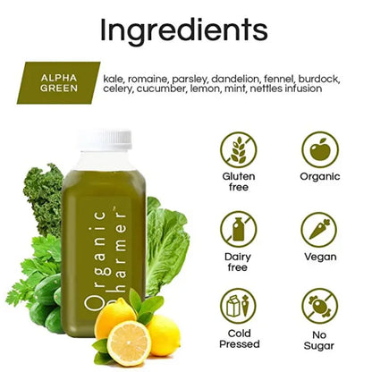 Alpha Green Packs - Premium Green Juice and Superfood Blend Organic Pharmer