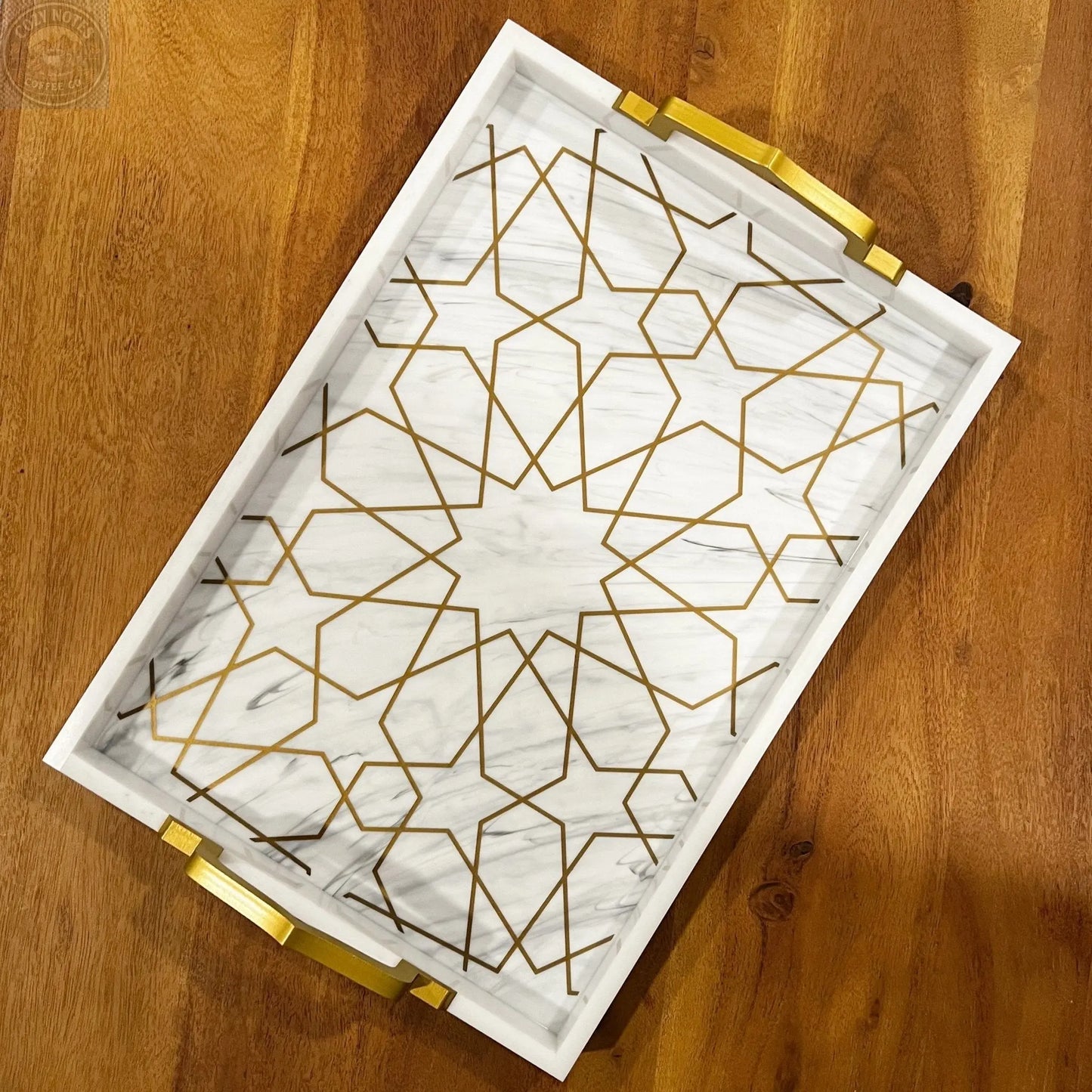 Andalus Serving Tray Tea + Linen