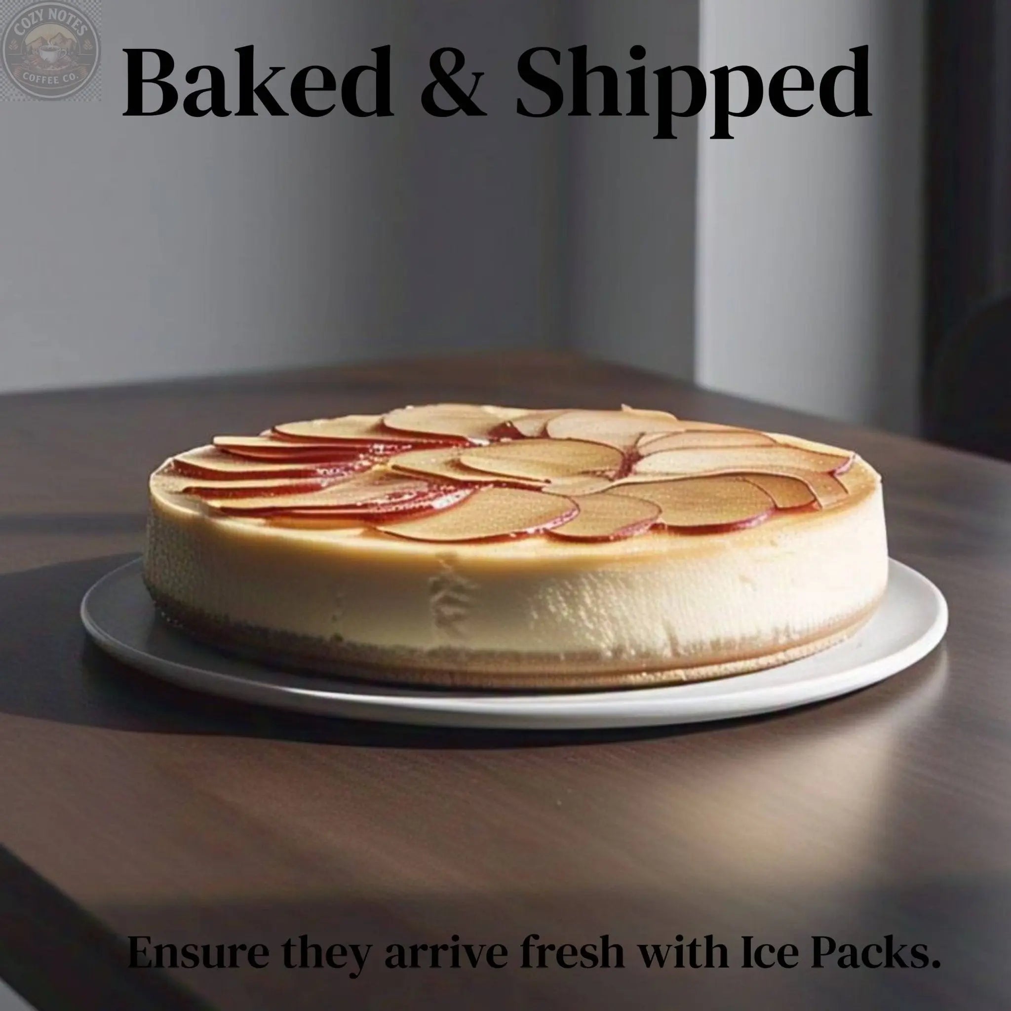 Andy Anand Sugar-Free Apple Cake, 9-Inch, 2.6 lb – Keto & Diabetic-Friendly, Real Apples, No Added Sugar, Stevia Sweetened Birthday Gift Andyanand