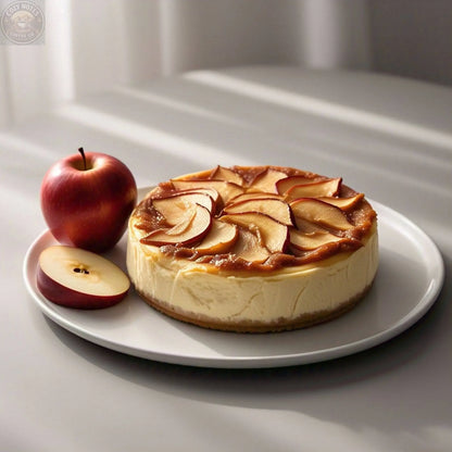 Andy Anand Sugar-Free Apple Cake, 9-Inch, 2.6 lb – Keto & Diabetic-Friendly, Real Apples, No Added Sugar, Stevia Sweetened Birthday Gift Andyanand