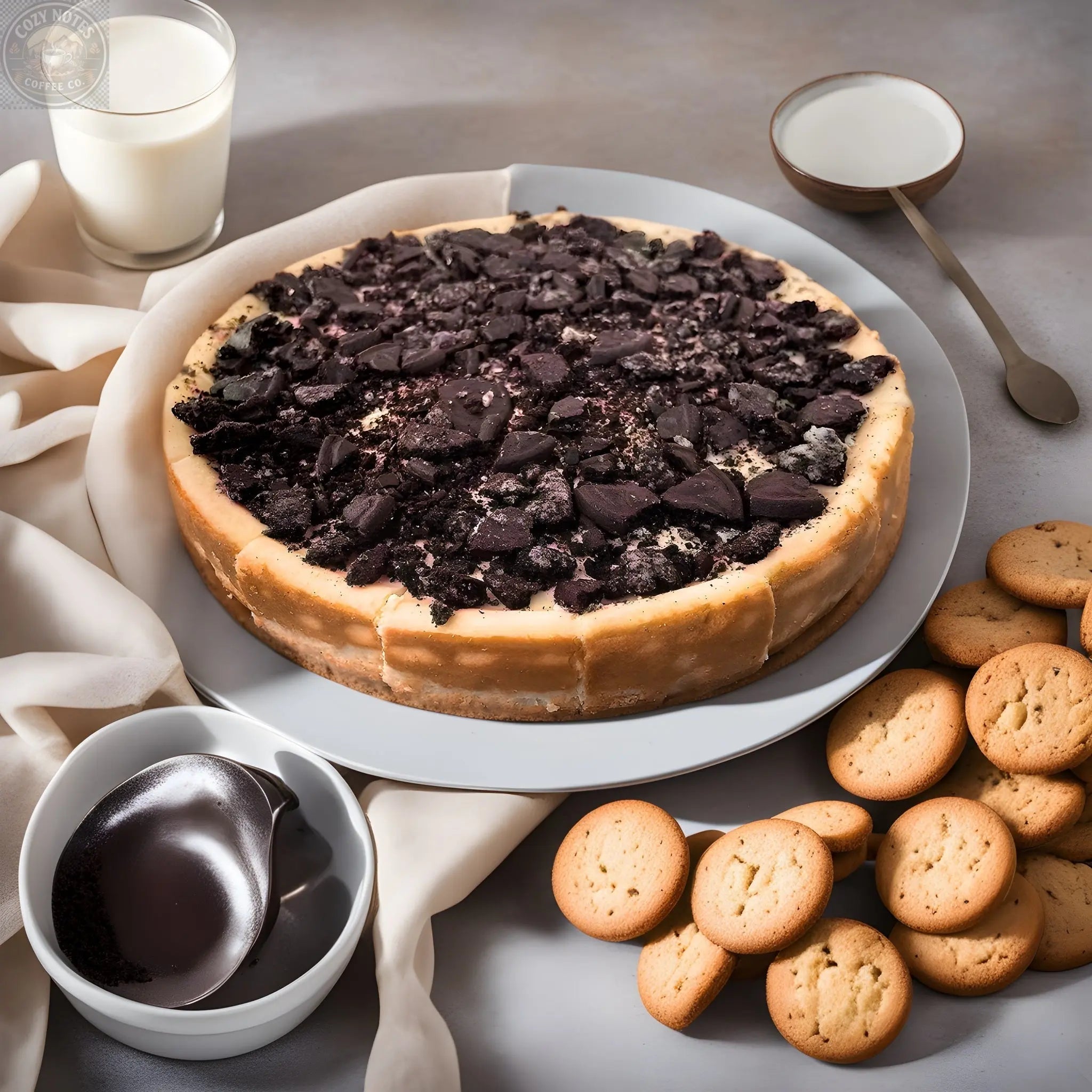 Andy Anand Sugar-Free Dark Chocolate Chip Cheesecake, 9-Inch, 2 lb – Diabetic-Friendly, California Cream Cheese, No Preservatives Gift Box Andyanand