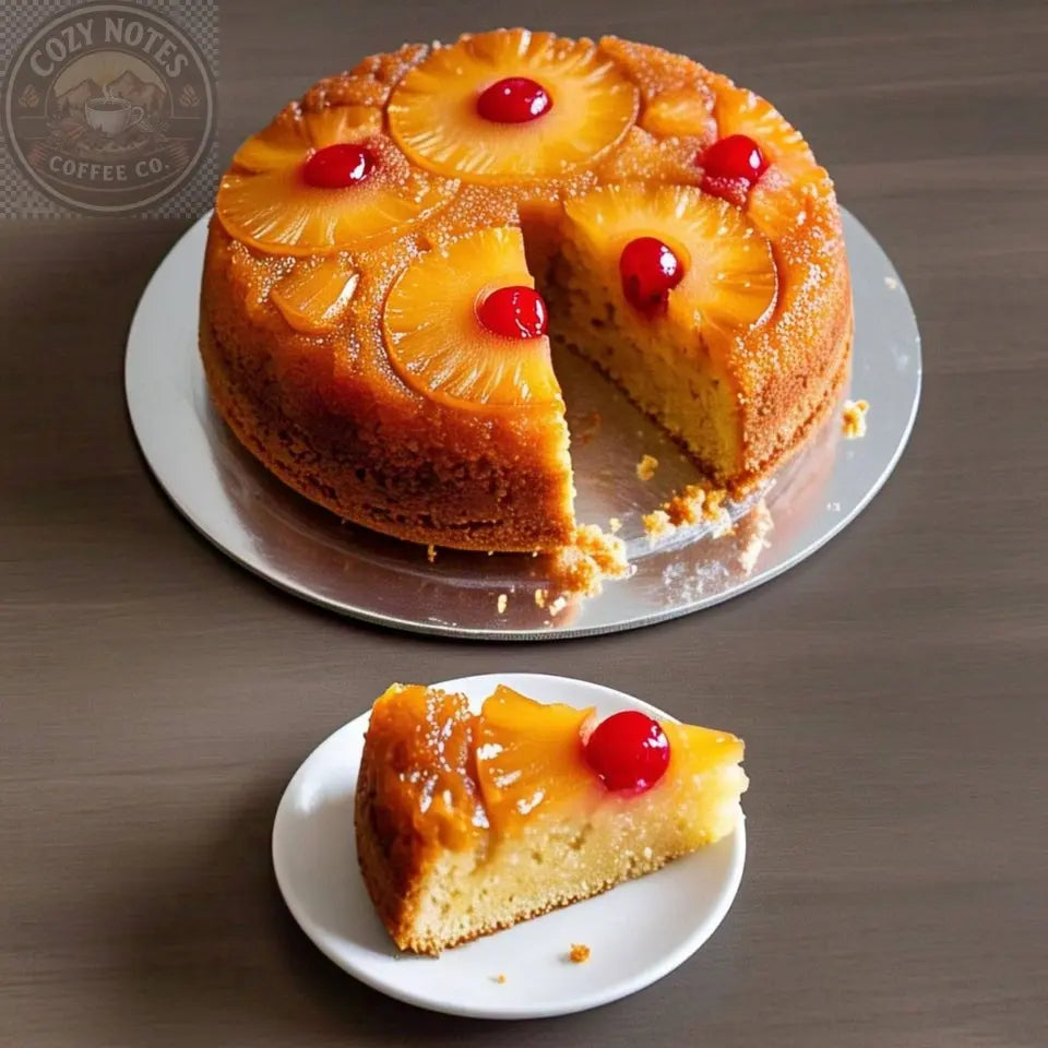 Andy Anand Sugar-Free Pineapple Upside-Down Cake, 9-Inch – Caramelized Pineapple, Keto & Diabetic-Friendly, No Preservatives, Birthday Gift Andyanand