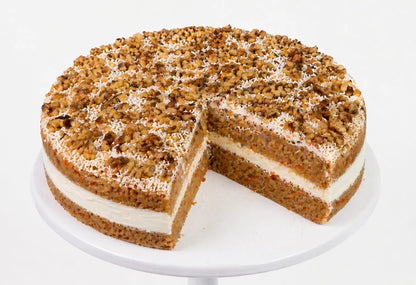 Andy Anand Sugar-Free Carrot Cake, 9-Inch, 3.2 lb – Moist & Flavorful, Diabetic-Friendly, All-Natural, No Preservatives, Birthday Gift Box Andyanand