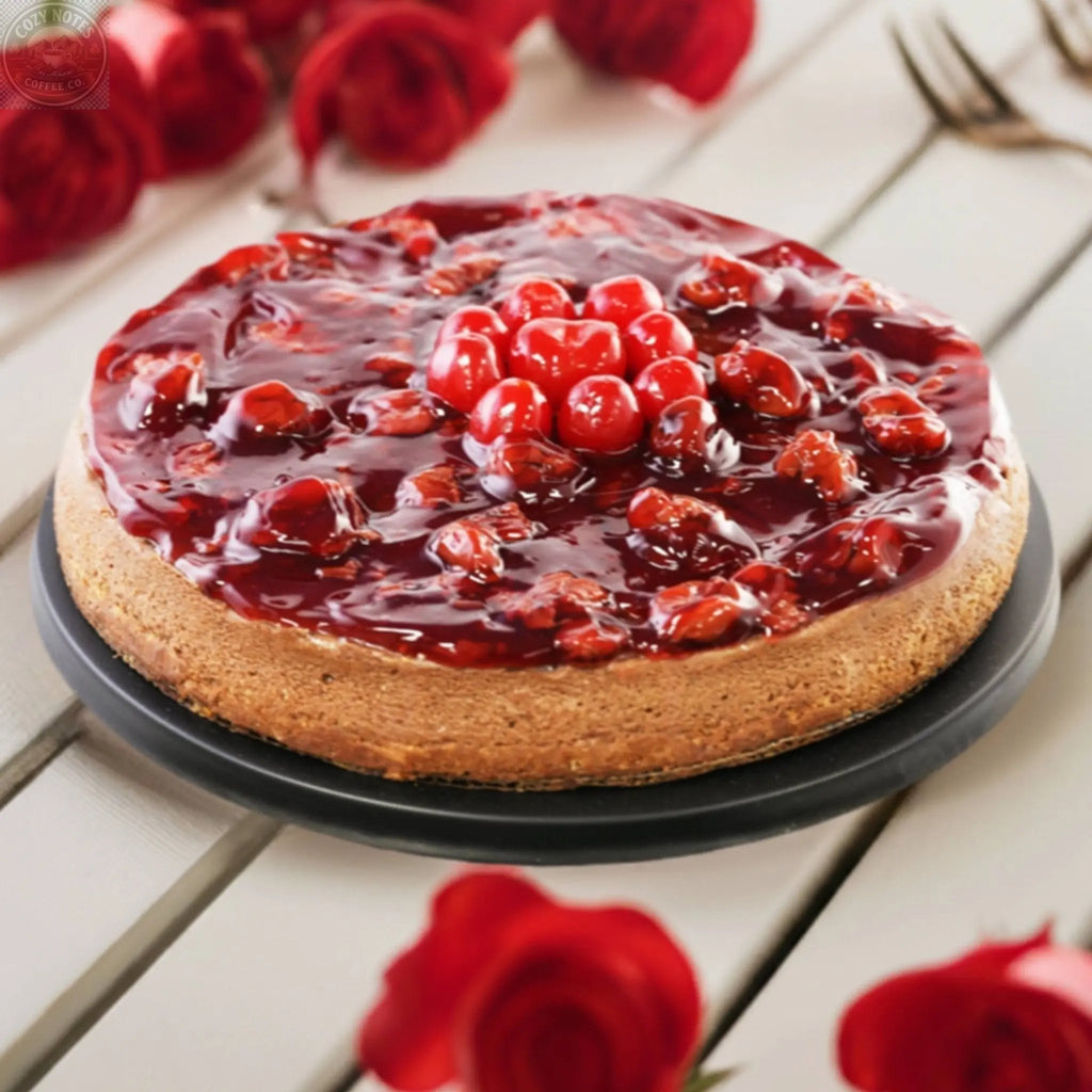 Andy Anand Sugar-Free Chocolate Cherry Cheesecake, 9-Inch, 2.8 lb – Real Truffles, Diabetic-Friendly, California Cream Cheese Gift Box Andyanand