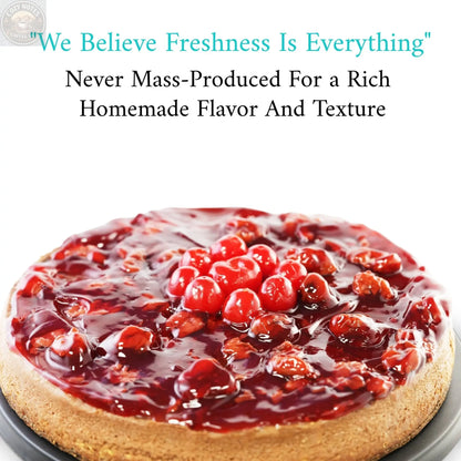 Andy Anand Sugar-Free Chocolate Cherry Cheesecake, 9-Inch, 2.8 lb – Real Truffles, Diabetic-Friendly, California Cream Cheese Gift Box Andyanand