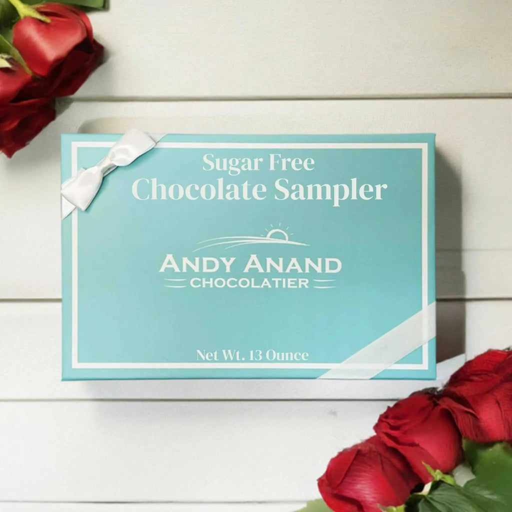 Andy Anand Sugar-Free Chocolate Sampler, 13 oz – Diabetic-Friendly, Assorted Gourmet Flavors, Guilt-Free Indulgence, Birthday & Holiday Gift Andyanand