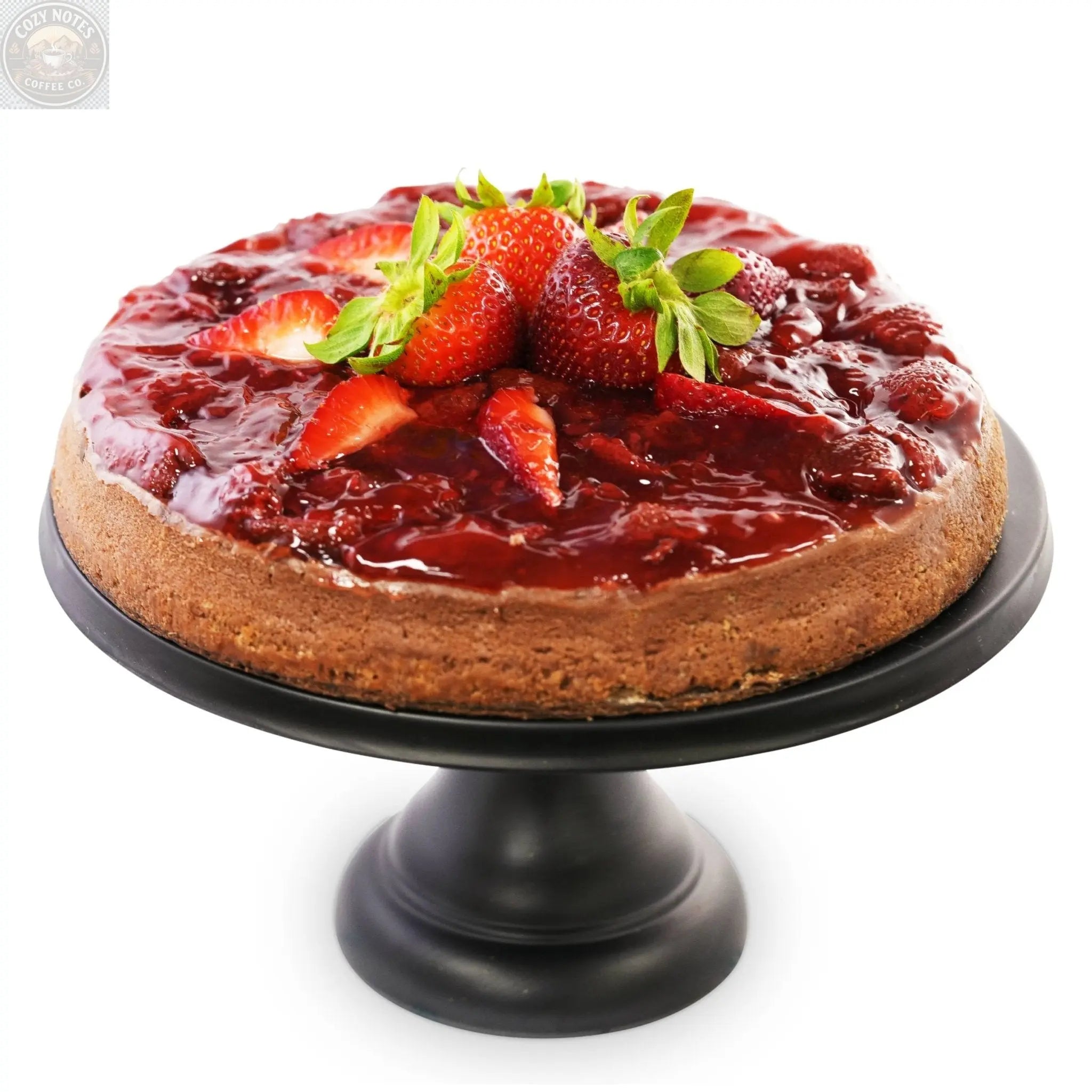Andy Anand Sugar-Free Chocolate Strawberry Cheesecake, 9-Inch, 2.8 lb – Real Chocolate Truffles, Diabetic-Friendly, Birthday Gift Box Andyanand