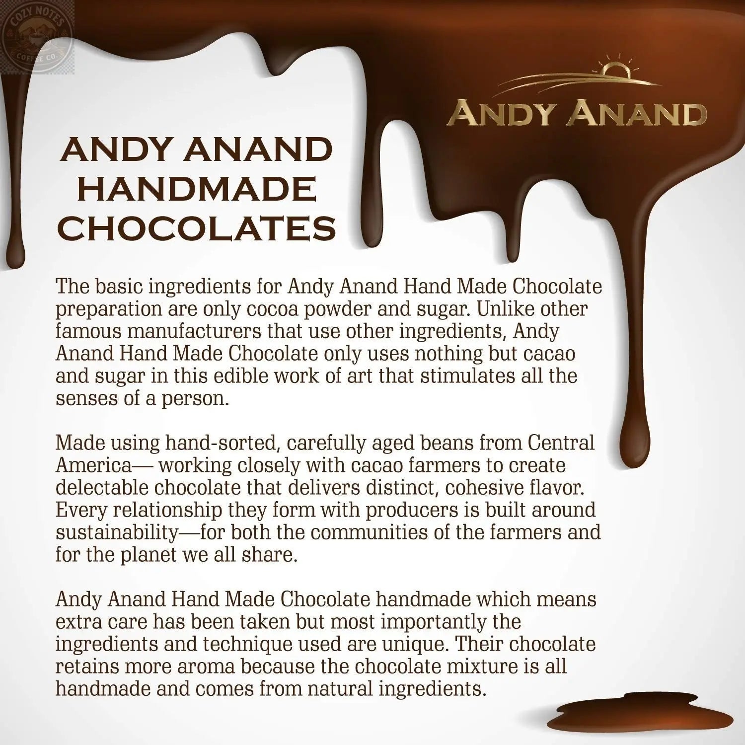 Andy Anand Sugar-Free Chocolate Strawberry Cheesecake, 9-Inch, 2.8 lb – Real Chocolate Truffles, Diabetic-Friendly, Birthday Gift Box Andyanand