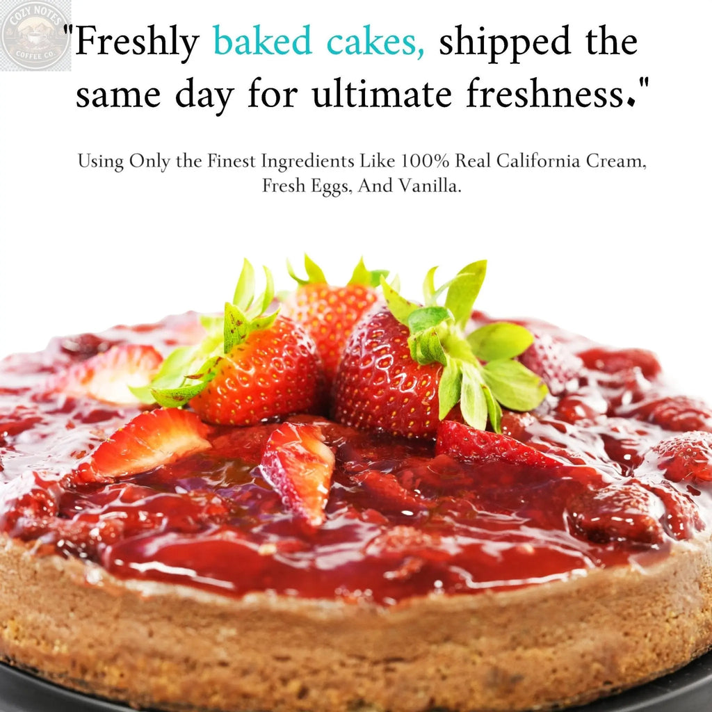 Andy Anand Sugar-Free Chocolate Strawberry Cheesecake, 9-Inch, 2.8 lb – Real Chocolate Truffles, Diabetic-Friendly, Birthday Gift Box Andyanand