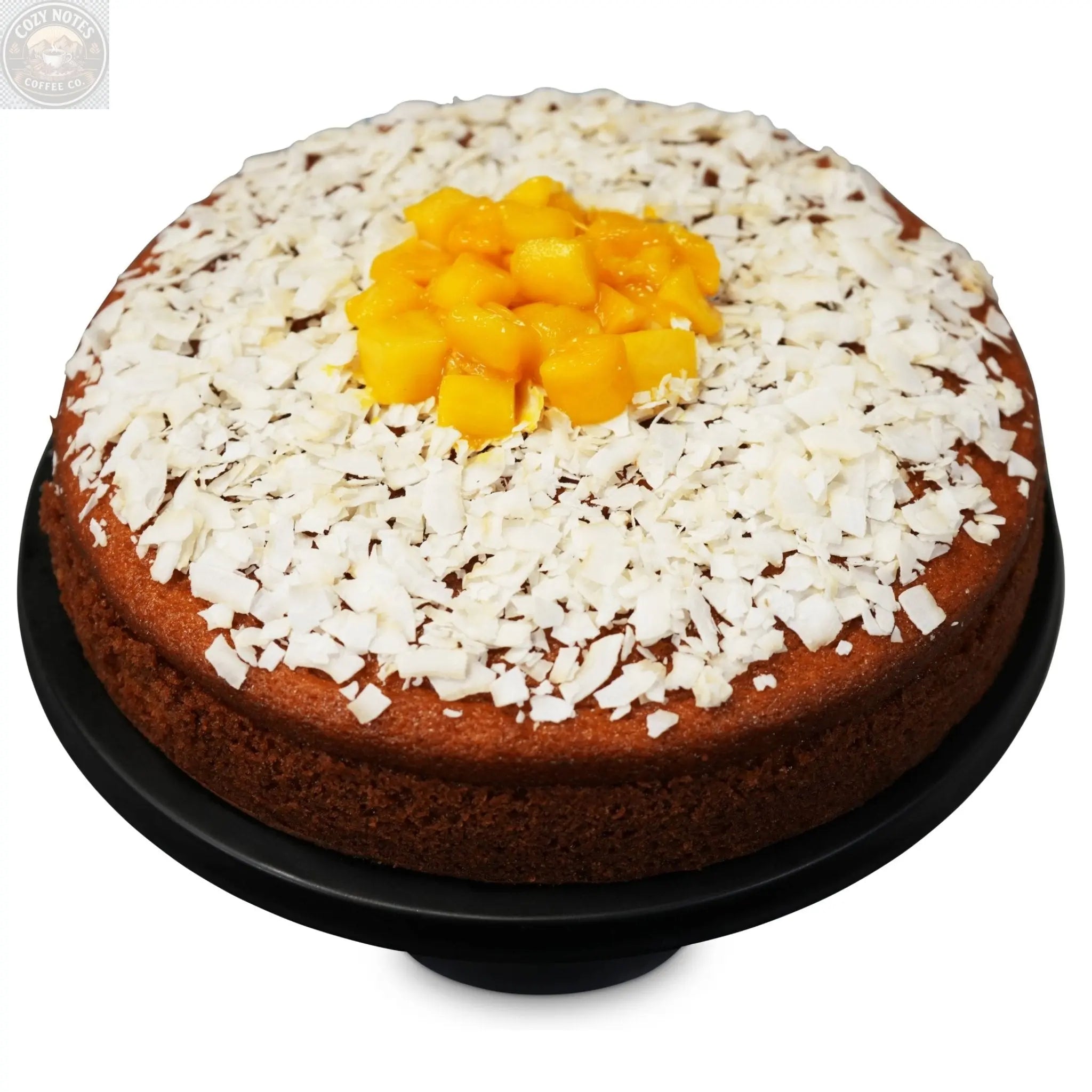 Andy Anand Sugar-Free Mango Coconut Cake, 2.5 lb – Keto & Diabetic-Friendly, Fresh Mango Purée, Toasted Coconut, No Preservatives Gift Box Andyanand