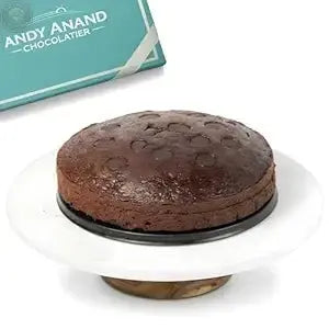 Andy Anand Sugar-Free Keto Triple Chocolate Truffle Cake, 9-Inch, 2 lb - Diabetic-Friendly Gourmet Dessert Andyanand