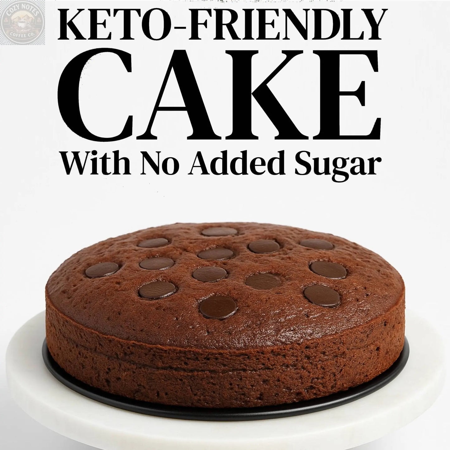 Andy Anand Sugar-Free Keto Triple Chocolate Truffle Cake, 9-Inch, 2 lb - Diabetic-Friendly Gourmet Dessert Andyanand