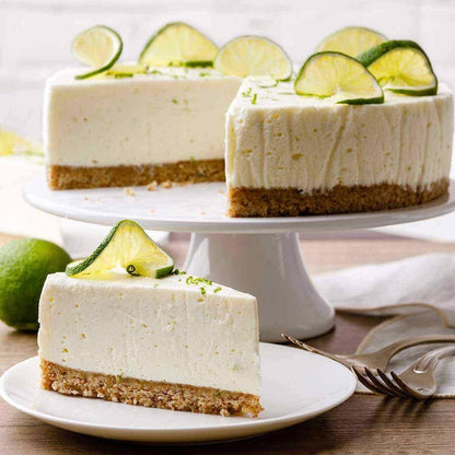 Andy Anand Sugar-Free Key Lime Cheesecake, 9-Inch, 2 lb – No Sugar Added, Diabetic-Friendly, Real California Cream Cheese, Holiday Gift Box - Cozy Notes Coffee Co