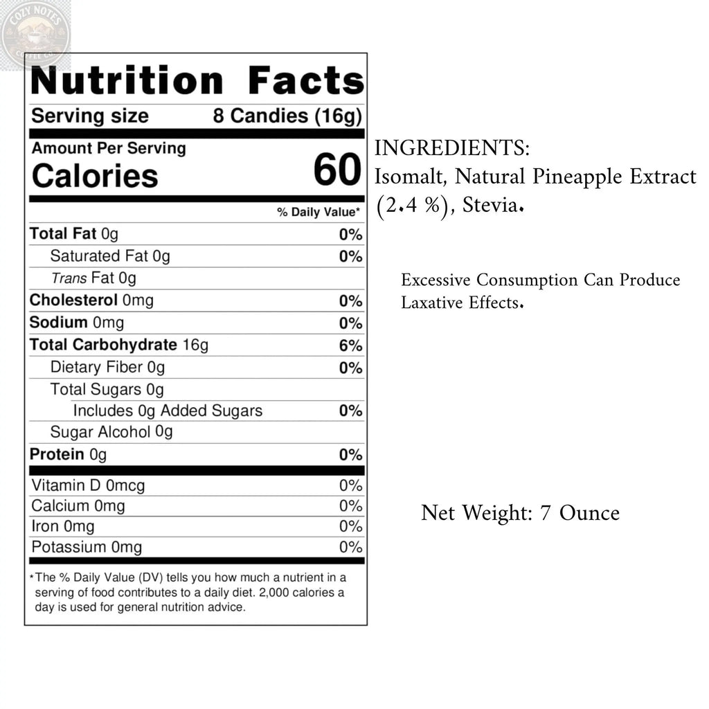 Andy Anand Sugar-Free Pineapple Hard Candy, 7 oz – European Imported, Stevia Sweetened, Keto & Diabetic-Friendly Gourmet Snack Gift Box Andyanand
